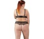 Cottelli Curves Pearl Set Black 2XL