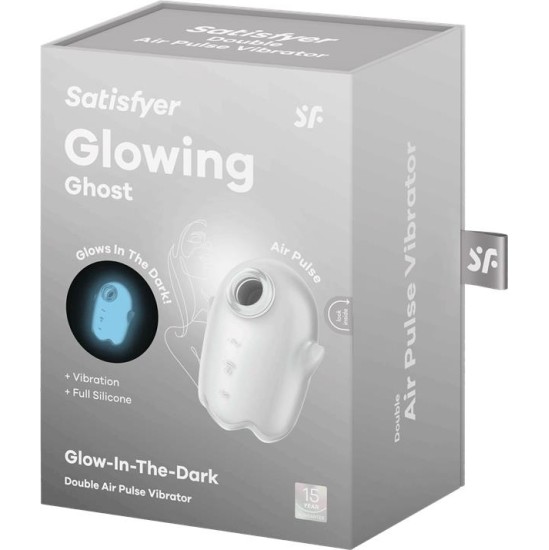 Satisfyer Glowing Ghost Clitoris Sucker Spīd tumsā