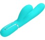 Pretty Love Flirtation PRETTY LOVE - PERLITA MULTIFUNCTION 3 IN 1 G-SPOT VIBRATOR AQUA GREEN