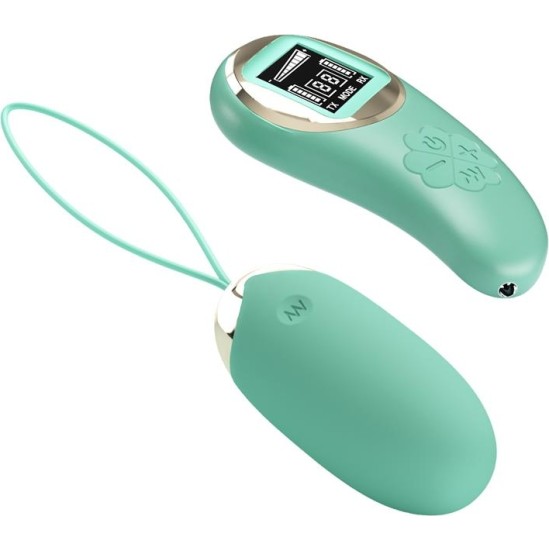 Prettylove Mina Vibrating Egg with Digital Screen remote control green