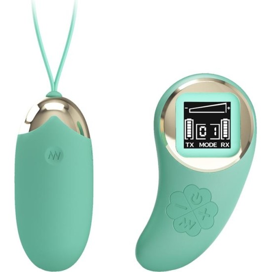 Prettylove Mina Vibrating Egg with Digital Screen remote control green