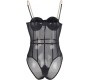 Subblime Teddies SUBBLIME - BLACK CHAIN SUSPENDERS Bodysuit S/M