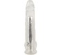 Crystal Caurspīdīgs vibrators 24,5 cm