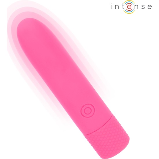 Intense Fun INTENSE — SYMONE USB UZLĀDĒJAMS VIBRĒJOŠS BULLET 8 VIBRATIONS PINK 10 x 2,2 CM