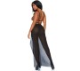 Leg Avenue Dresses LEG AVENUE - CAGE MAXI DRESS AND THONG S/M