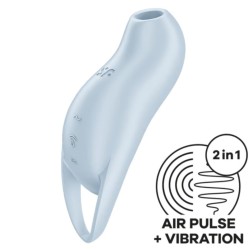 Satisfyer Air Pulse SATISIFYER - POCKET PRO 1 CLITORIS STIMULIATORIUS ŠVIESI MĖLYNAS