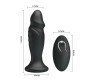 Mr Play ANAL PLUG WITH VIBRATION BLACK REMOTE CONTROL