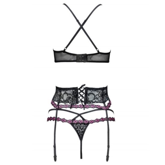 Livco Corsetti Sets LIVCO CORSETTI FASHION — SNEHANA LC 90443 BRA + PRIEKŠVIETES SIKSTA + MELNAS BIKSĪTES