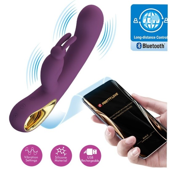 Pretty Love Flirtation PRETTY LOVE — LIAM RABBIT VIBRATOR UN G SPOT STIMULATOR PURPU