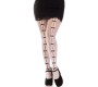 Leg Avenue Hosiery LEG AVENUE — ZEĶES AR ATVĒRUMIEM SIRDS UN BALTIEM