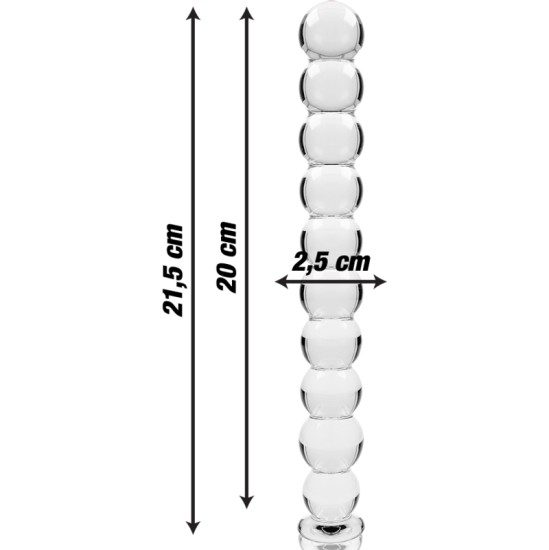 Nebula Series By Ibiza 22 MODELIS DILDO BOROSILIKATINIS STIKLAS 21,5 X 2,5 CM SKAIUS