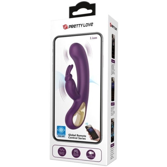 Pretty Love Flirtation PRETTY LOVE — LIAM RABBIT VIBRATOR UN G SPOT STIMULATOR PURPU