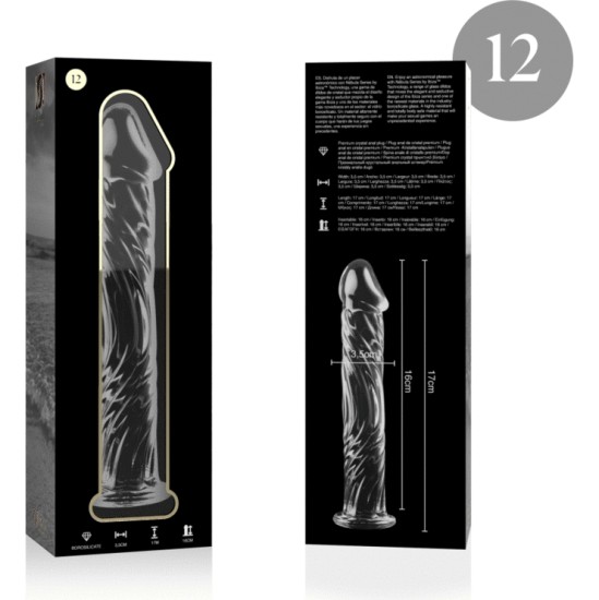 Nebula Series By Ibiza MUDEL 12 DILDO BOROSILIKAATKLAASI 17 X 3,5 CM SELGE