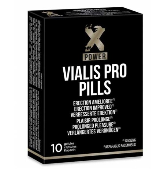 Xpower X POWER - VIALIS PRO EREKCIJU UZLABOJOŠAS KAPSULAS 10 VIENĪBAS