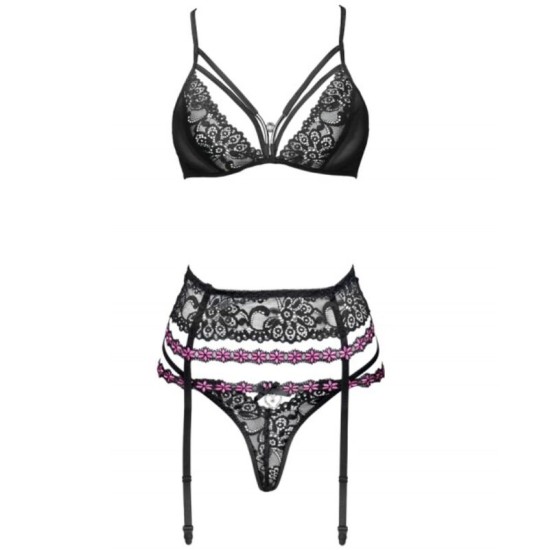 Livco Corsetti Sets LIVCO CORSETTI FASHION — SNEHANA LC 90443 BRA + PRIEKŠVIETES SIKSTA + MELNAS BIKSĪTES