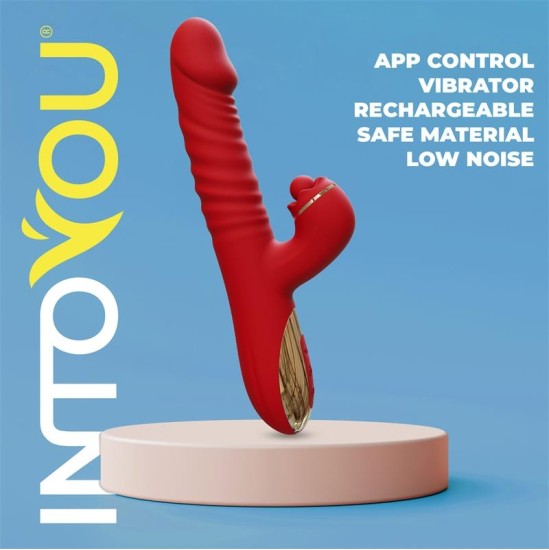 Intoyou App Series Ascen Thrusting and Waving Vibe with App Magnetic USB