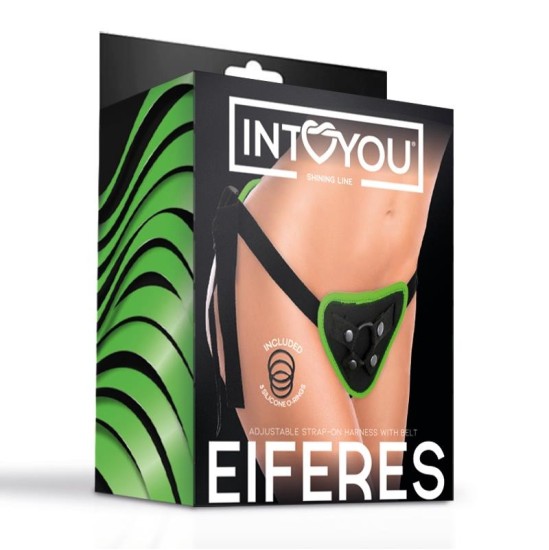 Intoyou Shining Line Eiferes Glow in the Dark Adjustable Strap-On Harness Corset Style