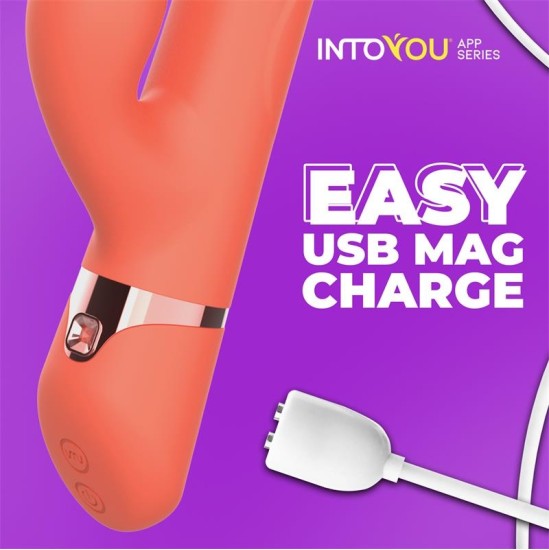 Intoyou App Series Mindy Vibe with Up and Down Beads Ring, Finger and Pulsation with APP