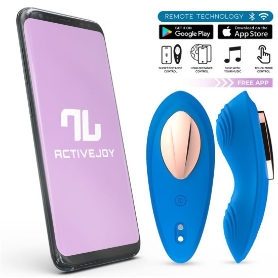 Intoyou App Series Silicone Panty Vibrator with App Double Layer Blue