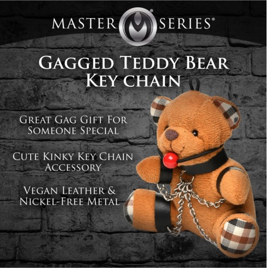 Xr - Masterseries GAGGED TEDDY BEAR KEYCHAIN