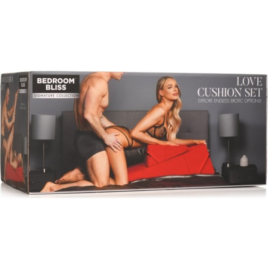 Xr - Bedroom Bliss RED LOVE CUSHION SET