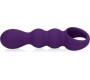 Loveline PURPLE STRIATED TEARDROP SILICONE ANAL VIBRATOR