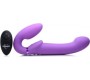 Xr - Strap U DOUBLE INFLATABLE HARNESS W/ REMOTE AND USB CLITORIS PUSH LILAC