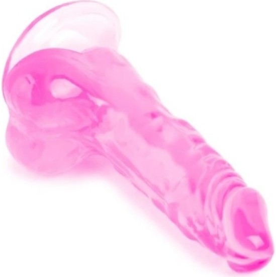 Vscnovelty REĀLISTAS PENIS KRISTĀLA ŽELEJIJAS ROZĀ 13.5 CM