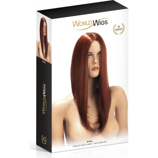 World Wigs НИНА КАРРЕ ДЛИННЫЙ КОРИЧНЕВЫЙ ПАРИК