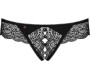 Obsessive MIAMOR CROTCHLESS THONG BLACK S/M