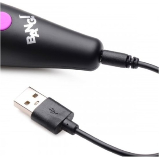 Xr - Bang! MINI MASAGER WAND 10 FUNKCIJŲ USB PURPURINĖ