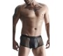 Demoniq WETLOOK BOXER WITH GRID BLACK S