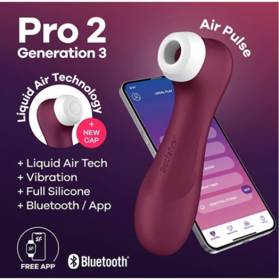 Satisfyer PRO 2 GENERATION 3 APP WINE