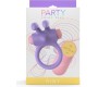 Party Color Toys RINY VIBRĒJOŠS GREDZENS AR CERINĀM SILIKONA USB KONTROLIERI