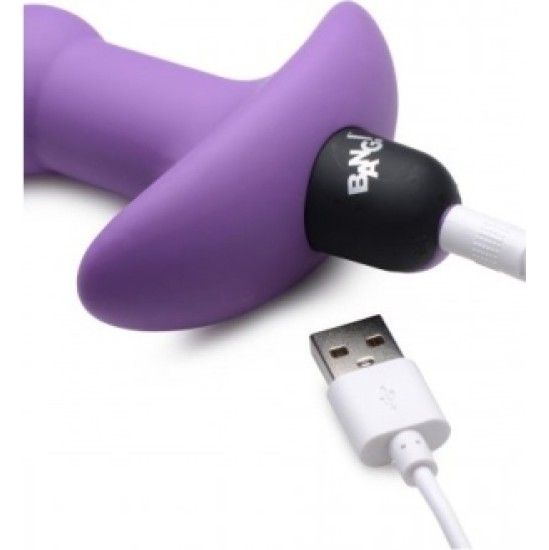 Xr - Bang! USB VIBRACINĖ ANALINĖ JUOSTELĖ SU PURPURINIS VALDYMAS