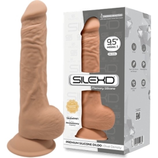 Silexd SILIKONA DILDO MODELIS 3 9'5 CARAMEL"