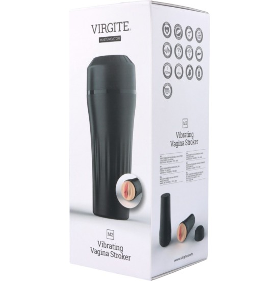 Virgite - Masturbator M2 MASTURBATOR VIBRATOR USB VAGINA FLESH