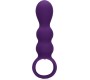 Loveline PURPLE STRIATED TEARDROP SILICONE ANAL VIBRATOR