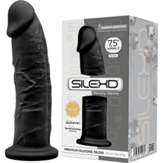 Silexd SILIKONA DILDO MODELIS 2 7'5 BLACK"