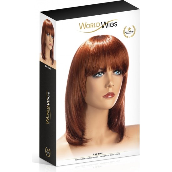 World Wigs SALOMĖS ILGA RAUDONAPLŪKIS PERUKAS