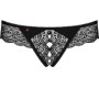 Obsessive MIAMOR CROTCHLESS THONG BLACK S/M