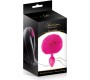 Sweet Caress MAGENTA POMPOM SILICONE PLUG