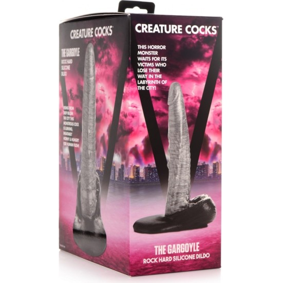 Xr - Creature Cocks GARGOYLE ROCK CIETO SILIKONA DILDO 23'60 CM X 4'57 CM