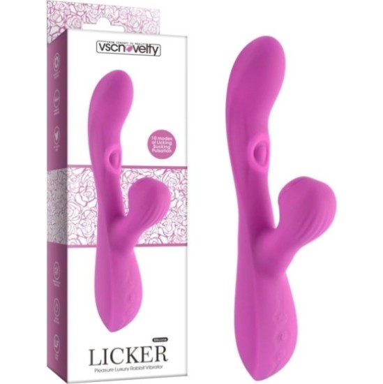 Vscnovelty VIBRATOR WITH PURPLE LICKER SUCTION