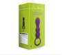 Loveline PURPLE STRIATED TEARDROP SILICONE ANAL VIBRATOR