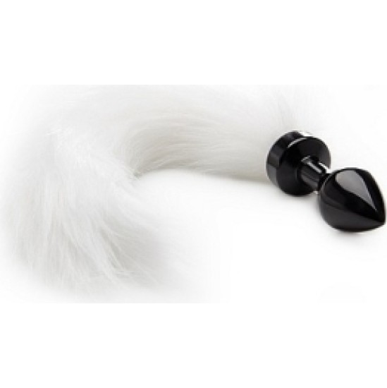 Outlet ANAL PLUG BLACK WHITE TAIL