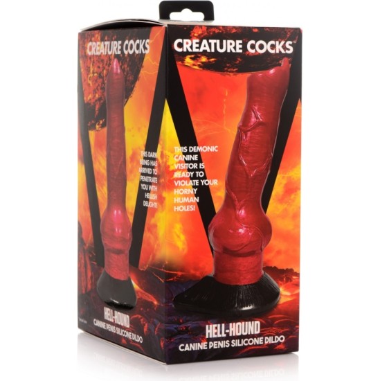 Xr - Creature Cocks ELLES HUNDS SUŅU SILIKONA DILDO 19 CM X 6 CM