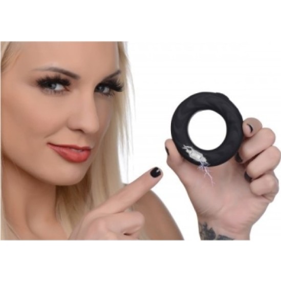 Xr - Zeus Electrosex SILICONE VIBRATOR AND ELECTROSTIMULATION RING W/ CONTROL