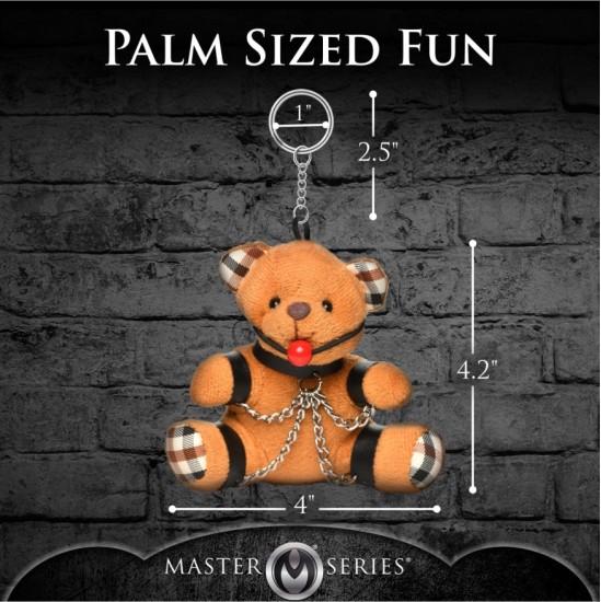 Xr - Masterseries GAGGED TEDDY BEAR KEYCHAIN