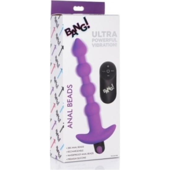 Xr - Bang! USB VIBRATING ANAL STRIP WITH PURPLE CONTROL